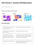 KHP 445 Exam 3 &ndash; Questions With Right Solutions