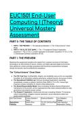 2026&sol;2027 EUC1501 End-User Computing I Theory - Elite Master Test Bank & Exam Pack &lpar;Questions & Explanations&rpar;