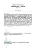 HESI Entrance Exam 2026&sol;2027 &ndash; Nursing School Entrance Assessment &vert; 100 Practice Questions with Verified Answers & Complete Solutions