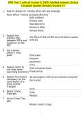 DPD Test 1 with all Correct & 100&percnt; Verified Answers &vert;Actual Complete Update &vert;Already Graded A&plus;