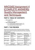 MNO2602 Assignment 4 Complete Solutions & Elite Test Bank&colon; Quality Management&comma; SPC & Six Sigma &lpar;2026&sol;2027&rpar;