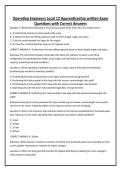 Operating Engineers Local 12 Apprenticeship written Exam &NewLine;Questions with Correct Answers 