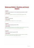 Buttercups Module 1 Questions and Correct Answers&period;