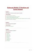 Buttercups Module 12 Questions and Correct Answers&period;