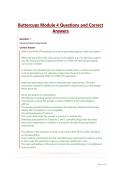 Buttercups Module 4 Questions and Correct Answers