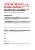 ALBERTA MASTER ELECTRICIAN CERTIFICATION EXAM 2026&sol;2027 &vert; HIGH-YIELD PRACTICE QUESTIONS & DETAILED SOLUTIONS &vert; COMPREHENSIVE ELECTRICIAN CERTIFICATION EXAM PREP