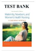 Test Bank For Maternity&comma; Newborn&comma; And Women's Health Nursing&colon; A Case-Based Approach 2nd Edition By O'Meara &vert; ISBN 9781496368218