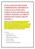 CORRECT ATI RN Capstone Proctored Comprehensive Assessment 2024&sol;2025 &comma;2026 Test Bank &vert; Forms A & B &vert; Verified Real Exam Questions&comma; Answers&comma; and Rationales &vert; Graded A