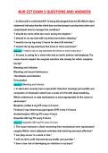 NUR 257 EXAM 2 QUESTIONS AND ANSWERS