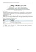 ATI RN Leadership ATI Testing 2026&sol;2027 &ndash; Enhanced NGN Proctored Examination with 70 Questions and Verified Rationales