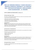  NSG 223 HERZING MODULE 7 EXAM 2026&sol;2027 &vert; MEDICAL-SURGICAL NURSING II &vert; 40 VERIFIED Q&A &vert; DETAILED RATIONALES &vert; NGN-ALIGNED &vert; PASS GUARANTEED &ndash; A&plus; GRADED