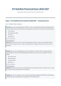 ATI Nutrition Proctored Exam 2026&sol;2027 &mdash; Assessment Sets A&comma; B & C&comma; complete practice exam with answers and rationales