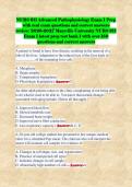 NURS 611 Advanced Pathophysiology Exam 1 Prep with real exam questions and correct answers review&sol; 2026-2027 Maryville University NURS 611 Exam 1 latest prep test bank 1 with over 150 questions and correct answers