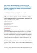 NUR 210 Exam 2 Pharmacology Units 4&comma; 5&comma; and 6 with Accurate Questions & Correct Answers &lpar;Verified Answers&rpar; and Full Deep Expert Rationales &vert; Latest &lpar;2026&sol;2027&rpar; Updated Version &lbrace;JUST RELEASED&rcub; &ndash; Galen College Of Nursing