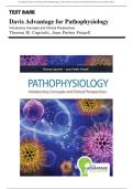 Test Bank - Davis Advantage for Pathophysiology&colon; Introductory Concepts and Clinical Perspectives &lpar;Capriotti&comma;Frizzell &comma; 2017&rpar; Chapter 1-47&vert; All Chapters with Answers and Rationales