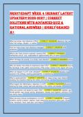 NR507 Edapt Week 4 Urinary &vert; Exam Prep & Study Guide 2026