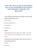 NFDN 2007 EXAM BUNDLE QUESTIONS WITH VERIFIED ANSWERS