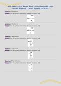 BIOCHEM - All 20 Amino Acids &vert; Questions with 100&percnt;&NewLine;Verified Answers &vert; Latest Update 2026&sol;2027
