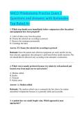 NHCO Phlebotomy Practice Exam 2 Questions and Answers with Rationales Top Rated A&plus;