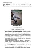 Test Bank for Accounting Principles 14th Edition by Weygandt&comma; Kimmel & Mitchell &ndash; Complete Exam Review & Practice Questions
