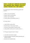 NUR231 EXAMS SET COMPLETE QUESTIONS&NewLine;AND ANSWERS &lpar;NEW VERSION 2026&sol;2027&rpar;&NewLine;LATEST UPDATED 2026&period; TOP SCORE A&plus;