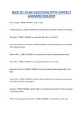 BIOD 351 EXAM QUESTIONS WITH CORRECT ANSWERS 2026-2027&period;