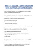 BIOD 151 MODULE 4 EXAM QUESTIONS WITH CORRECT ANSWERS 20252026&period;