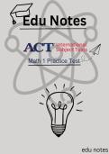  ACT International Subject Test &ndash; Mathematics Practice Sheet 2026&period;  It includes exam-style mathematics questions&comma; multiple-choice practice&comma; and a balanced mix of key topics&period;