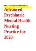 Advanced Psychiatric Mental Health Nursing Practice for 2023