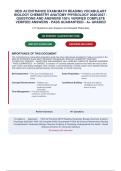 HESI A2 ENTRANCE EXAM MATH READING VOCABULARY&NewLine;BIOLOGY CHEMISTRY ANATOMY PHYSIOLOGY 2026&sol;2027 &NewLine;QUESTIONS AND ANSWERS 100&percnt; VERIFIED COMPLETE&NewLine;VERIFIED ANSWERS - PASS GUARANTEED - A&plus; GRADED