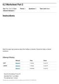AMSL 1020 6&period;2 Worksheet Part 2 2026&sol;2027 Latest Update &vert; ASL 2 Online Study Guide & Practice Questions
