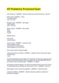 ATI Pediatrics Proctored Exam