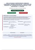 HESI A2 READING COMPREHENSION ADMISSION&NewLine;ASSESSMENT NURSING EXAM 2026&sol;2027 - QUESTIONS AND&NewLine;ANSWERS 100&percnt; VERIFIED DETAILED RATIONALES - PASS&NewLine;GUARANTEED - A&plus; GRADED