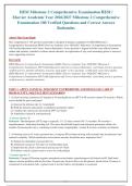 HESI Milestone 2 Comprehensive Examination HESI &sol;&NewLine;Elsevier Academic Year 2026&sol;2027 Milestone 2 Comprehensive&NewLine;Examination 100 Verified Questions and Correct Answer&NewLine;Rationales