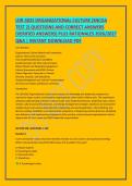 LDR-302S ORGANIZATIONAL CULTURE &lpar;SNCOA TEST 2&rpar; QUESTIONS AND CORRECT ANSWERS &lpar;VERIFIED ANSWERS&rpar; PLUS RATIONALES 2026&sol;2027 Q&A &vert; INSTANT DOWNLOAD PDF