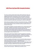 ADN Pharm Qs Exam With Complete Solutions