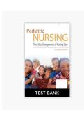 TEST BANK FOR Pediatric Nursing&colon; The Critical Components of Nursing Care 2nd edition by Kathryn Rudd &lpar;author&rpar; & Diane Kocisko COMPLETE GUIDE All CHAPTERS COVERED 100&percnt; VERIFIED A&plus; GRADE ASSURED&excl;&excl;&excl;&excl;&excl; NEW LATEST UPDATE&excl;&excl;&excl;&excl;&excl;&NewLine;