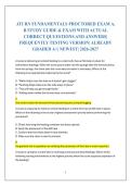 ATI RN FUNDAMENTALS PROCTORED EXAM A&comma; &NewLine;B STUDY GUIDE & EXAM WITH ACTUAL &NewLine;CORRECT QUUESTIONS AND ANSWERS&vert; &NewLine;FREQUENTLY TESTING VERSION&vert; ALREADY &NewLine;GRADED A&plus;&vert; NEWEST&vert; 2026-2027