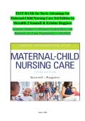 Test Bank For Davis Advantage for Maternal-Child Nursing Care 3rd Edition &vert; Meredith J&period; Scannell & Kristine Ruggiero &vert; ISBN 9781719640985 &vert; Chapters 1-33