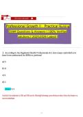 Professional Growth II Exam Study Guide&colon; Nursing Regulation&comma; Ethics&comma; Delegation&comma; and Professional Practice for RPNs&NewLine;&NewLine;