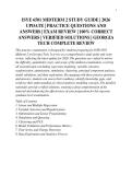 ISYE 6501 MIDTERM 2 STUDY GUIDE &vert; 2026&NewLine;UPDATE &vert; PRACTICE QUESTIONS AND&NewLine;ANSWERS &vert; EXAM REVIEW &vert; 100&percnt; CORRECT&NewLine;ANSWERS &vert; VERIFIED SOLUTIONS &vert; GEORGIA&NewLine;TECH COMPLETE REVIEW