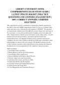 LIBERTY UNIVERSITY SOWK&NewLine;COMPREHENSIVE EXAM STUDY GUIDE &vert;&NewLine;LATEST UPDATE 2026&sol;2027 &vert; PRACTICE&NewLine;QUESTIONS AND ANSWERS &vert; EXAM REVIEW &vert;&NewLine;100&percnt; CORRECT ANSWERS &vert; VERIFIED&NewLine;SOLUTIONS&NewLine;