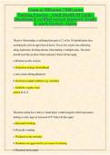 Exam 4&colon; NSG4100 &sol; NSG 4100 &NewLine; Nursing Practice - Adult Health III Guide&vert; Questions & verified correct Answers&vert; Grade A&vert; 100&percnt; Correct - Galen&NewLine;