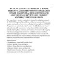 WGU C165 INTEGRATED PHYSICAL SCIENCES&NewLine;OBJECTIVE ASSESSMENT STUDY GUIDE &vert; LATEST&NewLine;UPDATE 2026&sol;2027 &vert; PRACTICE QUESTIONS AND&NewLine;ANSWERS &vert; EXAM REVIEW &vert; 100&percnt; CORRECT&NewLine;ANSWERS &vert; VERIFIED SOLUTIONS