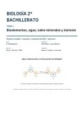 Biolog&iacute;a 2&ordm; Bachillerato PAU 2027 &vert; Tema 1&colon; Bioelementos&comma; agua&comma; sales minerales y &oacute;smosis&period;