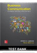 Business Communication&colon; Developing Leaders for a Networked World 3rd Edition Test Bank &vert; Study Guide & Practice Questions