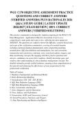 WGU C170 OBJECTIVE ASSESSMENT PRACTICE&NewLine;QUESTIONS AND CORRECT ANSWERS&NewLine;&lpar;VERIFIED ANSWERS&rpar; PLUS RATIONALES 2026&NewLine;Q&A &vert; STUDY GUIDE &vert; LATEST UPDATE&NewLine;2026&sol;2027 &vert; EXAM REVIEW &vert; 100&percnt; CORRECT&NewLine;ANSWERS &vert; VERIFIED SOLUTIONS &vert;