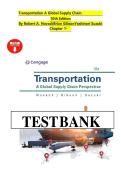 Test Bank for Transportation A Global Supply Chain Perspective&comma; 10th Edition Robert A&period; NovackBrian GibsonYoshinori Suzuki&NewLine;