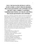 WGU C202 MANAGING HUMAN CAPITAL&NewLine;STUDY GUIDE &vert; LATEST UPDATE 2025&sol;2026 &vert;&NewLine;PRACTICE QUESTIONS AND ANSWERS &vert; EXAM&NewLine;REVIEW &vert; 100&percnt; CORRECT ANSWERS &vert;&NewLine;VERIFIED SOLUTIONS &vert; ACCURATE AND WELL&NewLine;DETAILED QUESTIONS AND ANSWERS