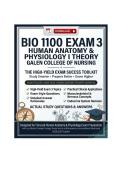 BIO 1100 Exam 3 Human Anatomy & Physiology I Theory Galen College of Nursing Exam Prep&comma; Q&A & Study Guide 2026&sol;2027 Edition